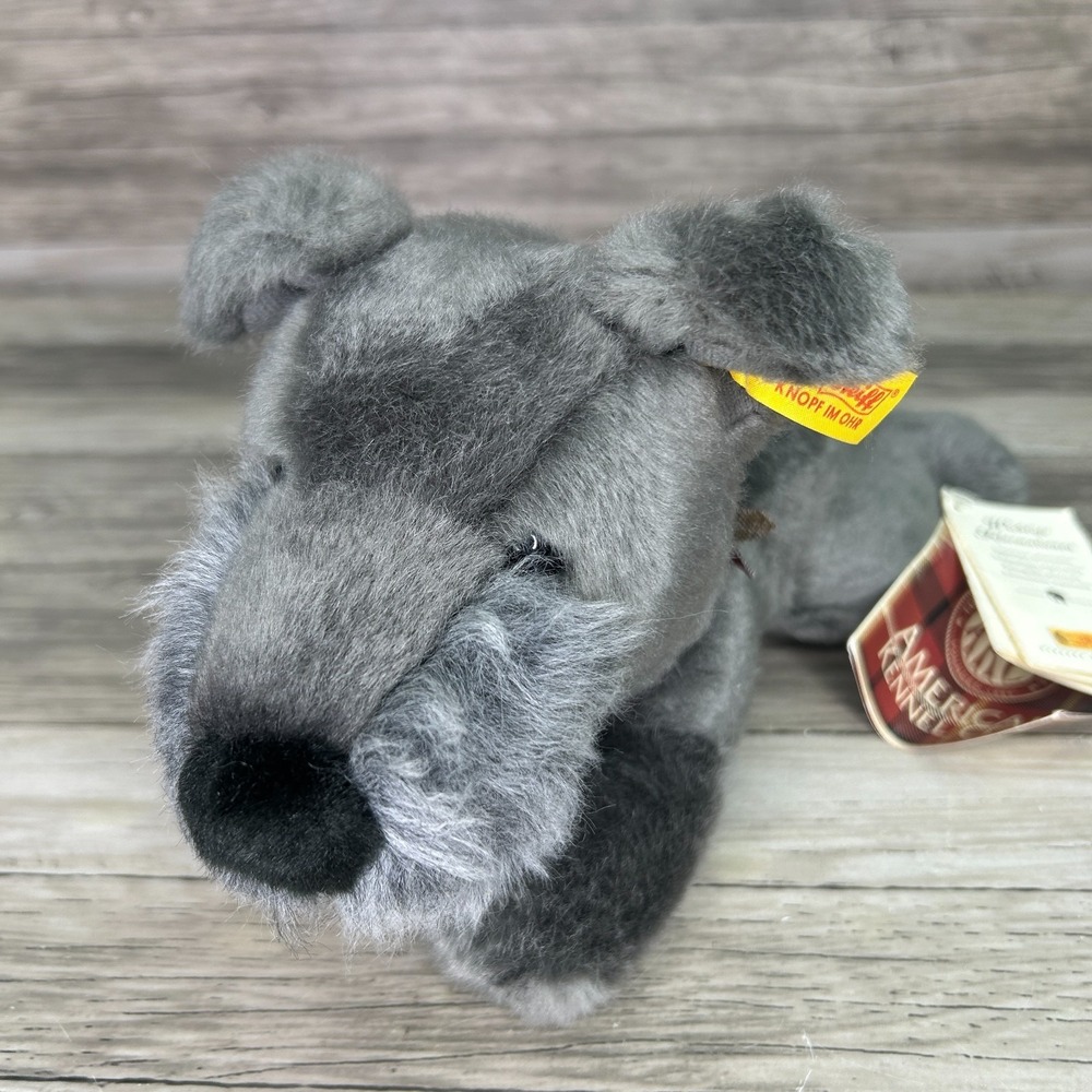 Steiff Schnauzer American Kennel Club Plush Stuffed Animal